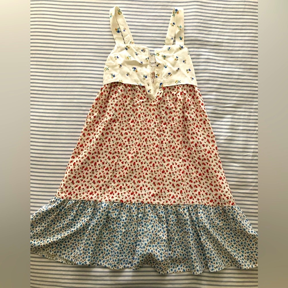Zara Kids contrasting florals spring dress - Picture 2 of 6